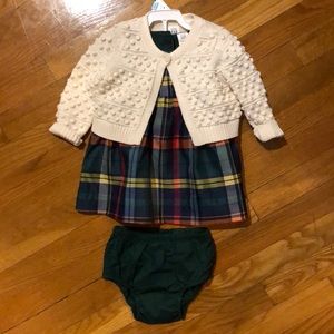 Baby gap holiday dress with bloomers & Sweater